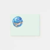 Blue Earth Whale Post-it® Notes (Voorkant)
