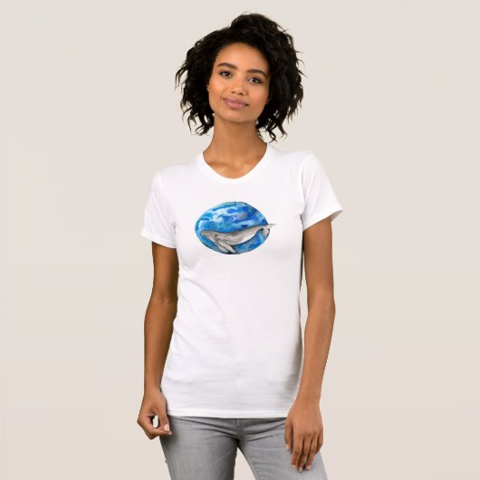Blue Earth Whale T-Shirt (Voorkant volledig)