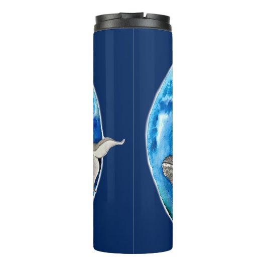 Blue Earth Whale Thermosbeker (Achterkant)