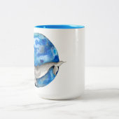 Blue Earth Whale Tweekleurige Koffiemok (Center)