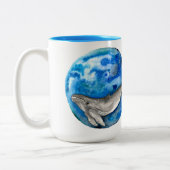 Blue Earth Whale Tweekleurige Koffiemok (Links)