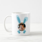 Blue Easter Bunny - Aangepaste foto Koffiemok (Links)