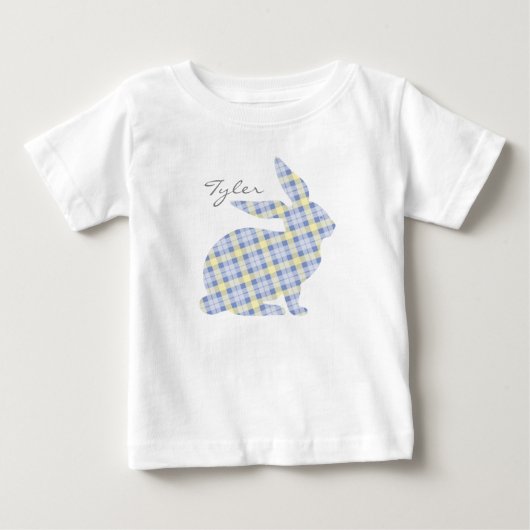 Blue Easter Bunny Graphic T-shirt voor kinderen (Voorkant)