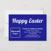 Blue Easter Business Flat Wenskaart Kaart (Voorkant)