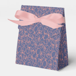 Blue Easter Egg Outline Gift Box – Spring Treat  Bedankdoosjes