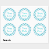 Blue Easter Gingham Stickers (Vel)