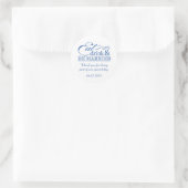 Blue Eat Drink en Be Married Favor Stickers (Tas)