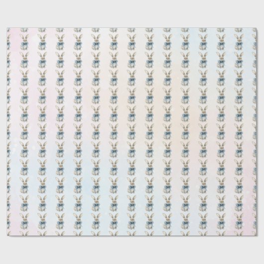 Blue Eater Bunny Cadeaupapier (Vlak)