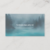 blue eco Misty Forest wellness Professionele logo Visitekaartje (Achterkant)