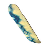 Blue Ecru Agate Geode Gemstone Crystal Pattern Skateboard (Voorkant)