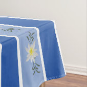 Blue Edelweiss Striped Tablecloth Tafelkleed (Voorbeeld)