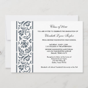 Blue Edge Afstuderen Aankondiging of uitnodiging