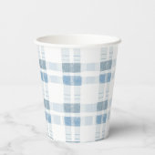 Blue Een beetje pompoen Truck Boy Baby shower Papieren Bekers (Achterkant)