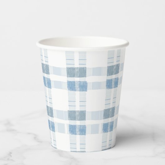 Blue Een beetje pompoen Truck Boy Baby shower Papieren Bekers (Achterkant)