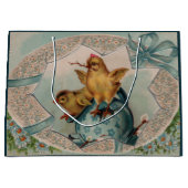 Blue Egg en Baby Chicks Pasen Groot Cadeauzakje (Voorkant)