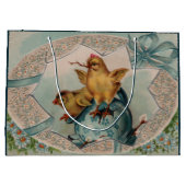 Blue Egg en Baby Chicks Pasen Groot Cadeauzakje (Achterkant)