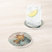 Blue Egg en Chicks Easter Onderzetter (Zijkant)