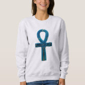 Blue Egyptian Ahnk Sweatshirt (Voorkant)
