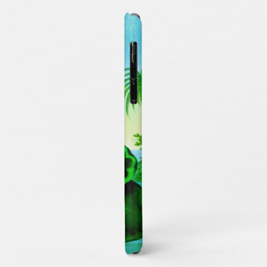 Blue Egyptian Water Lily / Lotus Illustration Case-Mate iPhone Case (Achterkant/links)