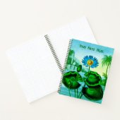 Blue Egyptian Water Lily / Lotus Journal Notitieboek (Binnen)