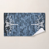 Blue Eiffel Towel Grunge Towel Set Bad Handdoek (Handdoek)