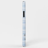 Blue Eiffel Tower Flourish Hoesje-Mate iPhone Case (Achterkant/rechts)