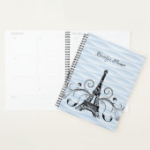 Blue Eiffel Tower Flourish Planner (Display)