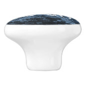 Blue Eiffel Tower Grunge Ceramic Pull Keramische Knop (Zijkant)