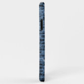 Blue Eiffel Tower Grunge Hoesje-Mate iPhone Case (Achterkant/rechts)