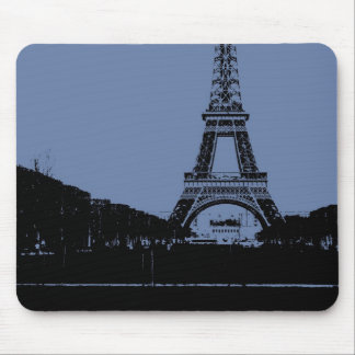 Blue Eiffel Tower Mousepad Muismat