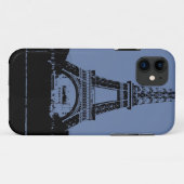 Blue Eiffel Tower Phone Case (Achterkant (horizontaal))