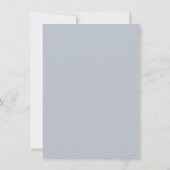 Blue Eiffel Tower Rehearsal Dinner Invitation Kaart (Achterkant)