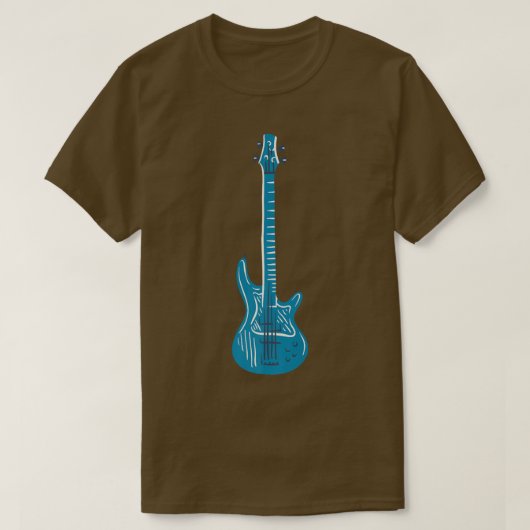 Blue Electric Guitar131 T-shirt (Design voorkant)