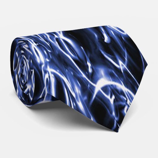 Blue Electric Stropdas (Opgerold)