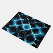 Blue Electric Synapse Repair Pattern Deurmat (Schuin)