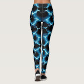 Blue Electric Synapse Repair Pattern Leggings (Achterkant)