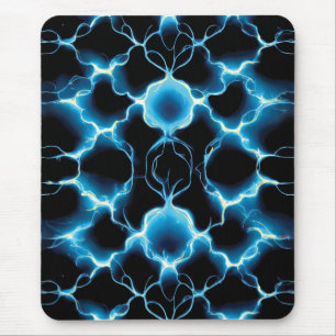 Blue Electric Synapse Repair Pattern Muismat