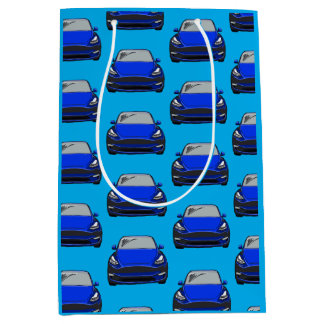 Blue Electric Vehicle SUV Auto Blauw Medium Cadeauzakje