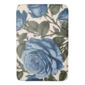 Blue Elegance:  provinciale Rozen in bloei Badmat (Voorkant Verticaal)