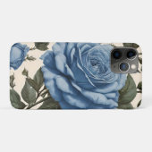 Blue Elegance:  provinciale Rozen in bloei Case-Mate iPhone Case (Achterkant (horizontaal))