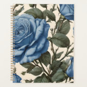 Blue Elegance: provinciale Rozen in bloei Planner (Voorkant)