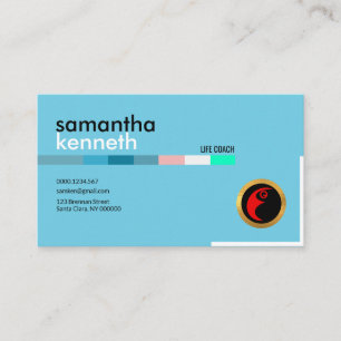 Blue Elegance Trainer Life Coach Visitekaartje