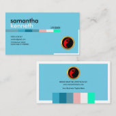 Blue Elegance Trainer Life Coach Visitekaartje (Voorkant / Achterkant)