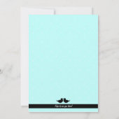 Blue Elegant Bridal Shower Invitation Kaart (Achterkant)