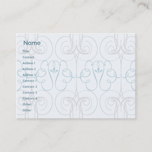 Blue Elegant - Chubby Visitekaartje (Voorkant)