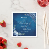 Blue Elegant floral summer wedding Servet (Insitu)