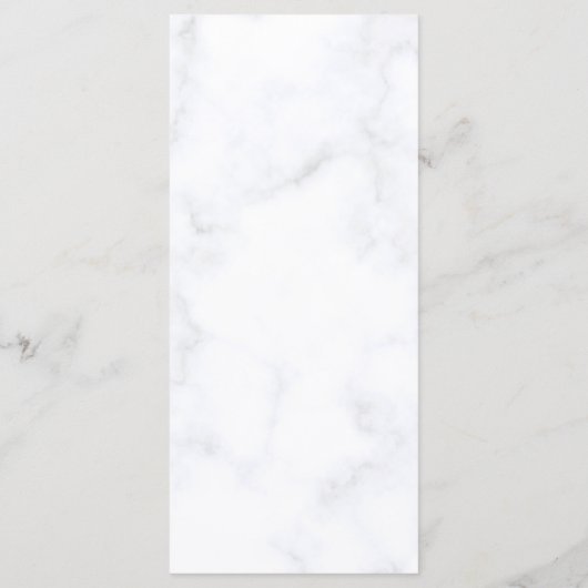 Blue Elegant flower summer wedding Menu (Achterkant)