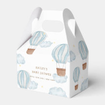 Blue Elegant Hete Luchtballon Wolk Boy Baby shower