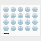 Blue Elegant Lace Dank je Stickers (Vel)