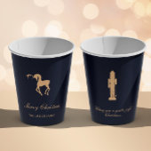 Blue elegant Nutcracker personalized cup Papieren Bekers